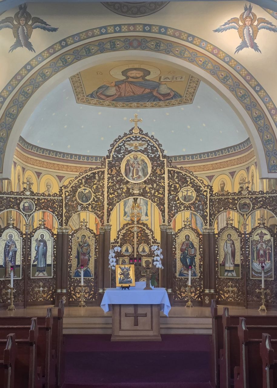 The iconostasis at Christ the Good Shepherd and St. Michael’s
